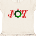 thumbnail image 3 of Inktastic Joy Christmas Ornament with Candy Cane Stripes Gift Toddler Girl Dress, 3 of 4