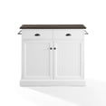 Kichen Views Crosley Furniture Shoreline Coastal Wood Kitchen Island in White/Dark ...