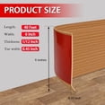 thumbnail image 6 of Vinyl Wall Base Baseboard Molding Trim 6" Flexible Self Adhesive Rubber Wall Base Moulding Trim Peel and Stick Design, 6 Inch x 40 Feet, Yellow Wood, 6 of 6