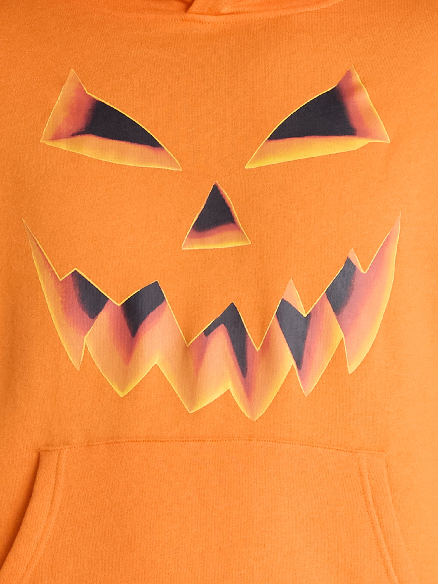 Halloween Oversized Fit Jack O'Lantern Pumpkin Graphic Fleece Hoodie Sweatshirt, Men's Sizes XS-4XLT