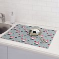 thumbnail image 6 of Sikiie Christmas Gnome 1 Dish Drying Mat, Kitchen Counter Mat, Self Drying Mat for Kitchen Counter Dish Drying Pad ,for Dishes, Utensils, Pots and Pans(24" x 18"), 6 of 7