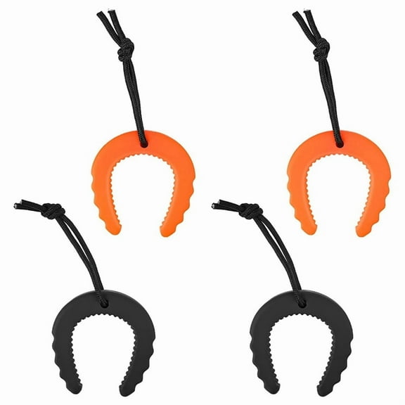 Door Stopper Wedge,First Responder Door Stops for Police & Firefighter Door Stoppers & Wedges 2 Black & 2 Orange