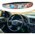 thumbnail image 4 of Western Steering Wheel Cover, Retro Embossed Hand-Painted Leather Western Cowboy Car Universals Steering Wheel Cover, Auto Interior Accessories, 4 of 8