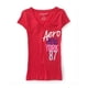thumbnail image 1 of Camiseta gráfica Aeropostale para mujer Stacked New York 87 Rosa Mediana, 1 of 2