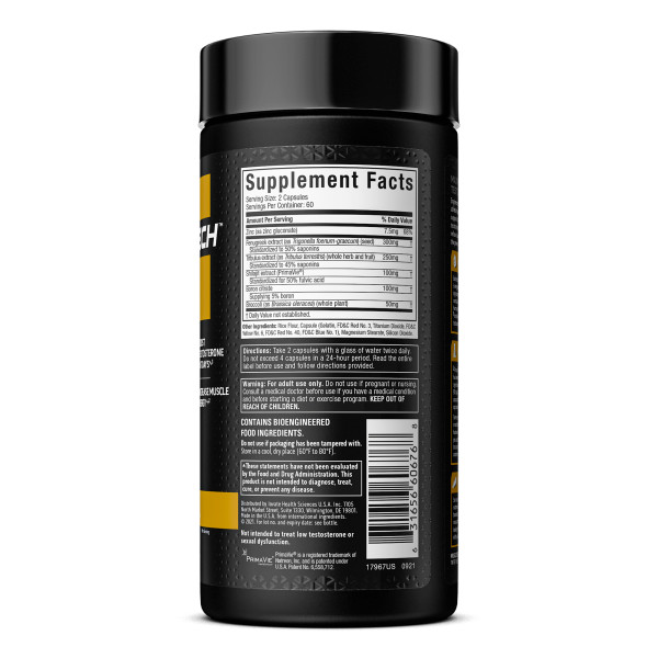 MuscleTech Men's AlphaTest Maximum Strength Testosterone Booster for Muscle Growth, Unflavored, 120 Count - image 3 of 8