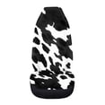 thumbnail image 3 of Jeiento Black Cow Print Car Seat Covers Front Seats Only 1 Piece Universal Car Seat Protection Covers Soft Auto Interior Accessories Decoration for Men Women, 3 of 6