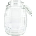 thumbnail image 6 of Darware Gallon Glass Barrel Jar; Clamp-Top Barrel-Shaped Canister for Food and Household Storage, 6 of 6