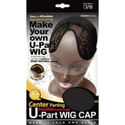 Qfitt Center Parting Invisible Lace Front U-Part Wig Cap #5015