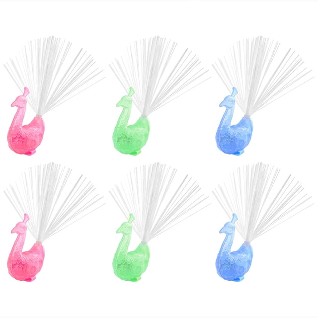 CIMAXIC Party 16pcs Optical Fiber Finger Light Colorful LED Light-up Rings Luminous Toy Party Supplies for Kids (Random Color),1.65"X2.44"X0.79"