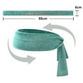 thumbnail image 6 of Toudaret 1 Pcs Sweat Headband Non-Slip Sweat-absorbent Lace-up Design Running Stretch Sports Head Band for Cycling, 6 of 6