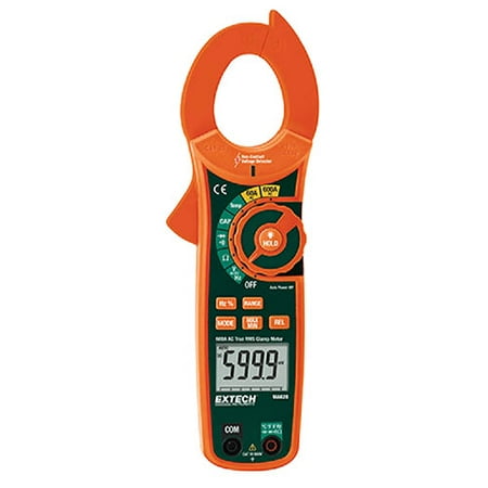 Non Contact Current Detector - Extech MA620 True RMS AC Current Clamp Meter with Built-In Non-Contact Voltage Detector
