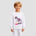 thumbnail image 4 of WXFAZCVU Boys Shirts Crewneck Dinosaur Print Graphic Long Sleeve Tops Fashion Going Out Size 11-12 Years, 4 of 4
