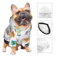 thumbnail image 3 of Fotbe Hello Summer Cat Sudadera con Estampado para Perros Pequeños – Suéter con Capucha para Mascotas, Tela Suave de Forro Polar con Bolsillo-Medium, 3 of 7