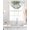 Green, variant on Eucalyptus Grey Sheer Waterfall Valance Curtains for Window, Vintage Bottle Succulents Flower Stripes Rod Pocket Sheer Topper Swag Curtains for Living Room, Kitchen 38.5"W x 47.2"L, 1 Panel