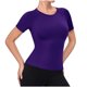 thumbnail image 1 of Camiseta de Manga Corta de Yoga para Mujeres Color Sólido Moda Casual Respirable Apretado Deportivo de Alta Elasticidad Camiseta de Carrera de Manga de Raglan Cuello Redondo Top de Manga Corta de Muj, 1 of 8