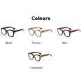 thumbnail image 4 of Fashion Square Spring Temples Women Glasses Frame Clear Anti-Blu-Ray Eyewear Retro Men Optical Frame Reading Glasses, 4 of 4