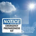 thumbnail image 6 of (2 Pack) Emergency Preparedness Kit OSHA Notice Sign 24 Inch X 18 Inch Vinyl Label Decal Sticker Weather Resistant, UV Protected for Workplace, Business, and Construction Site, Made in, 6 of 7