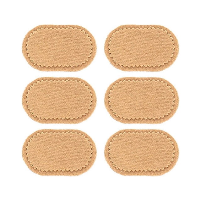 Qarigey 6 uds Protector de talón antiabrasivos algodón adhesivo plantillas parches deportes al aire libre resistente a los olores pegatinas con ojales Accesorios de calzado Qarigey AP012309-00