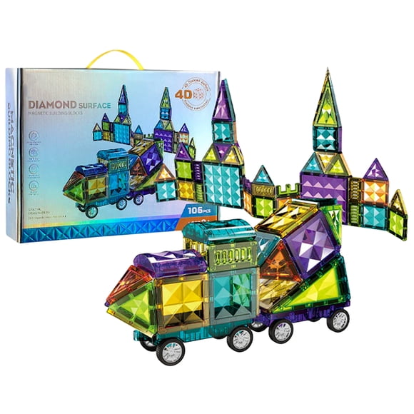 Bloques De Construccion 106 Azulejos Juego Didactico Niños