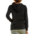 thumbnail image 3 of Women's Pullover Thin Cotton Light Hoodie Sweater (Black, L), 3 of 3