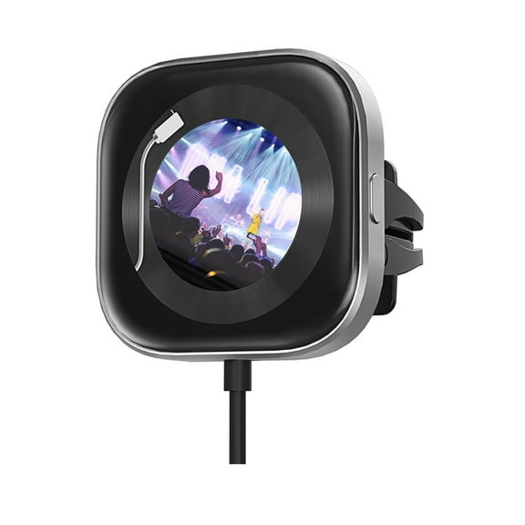 2 in 1 Carplay Wired to Wireless Android Auto Adapter DIY Display Screen Smart Box Aroma Clip on Car Vent for Cars,1 x Adapter