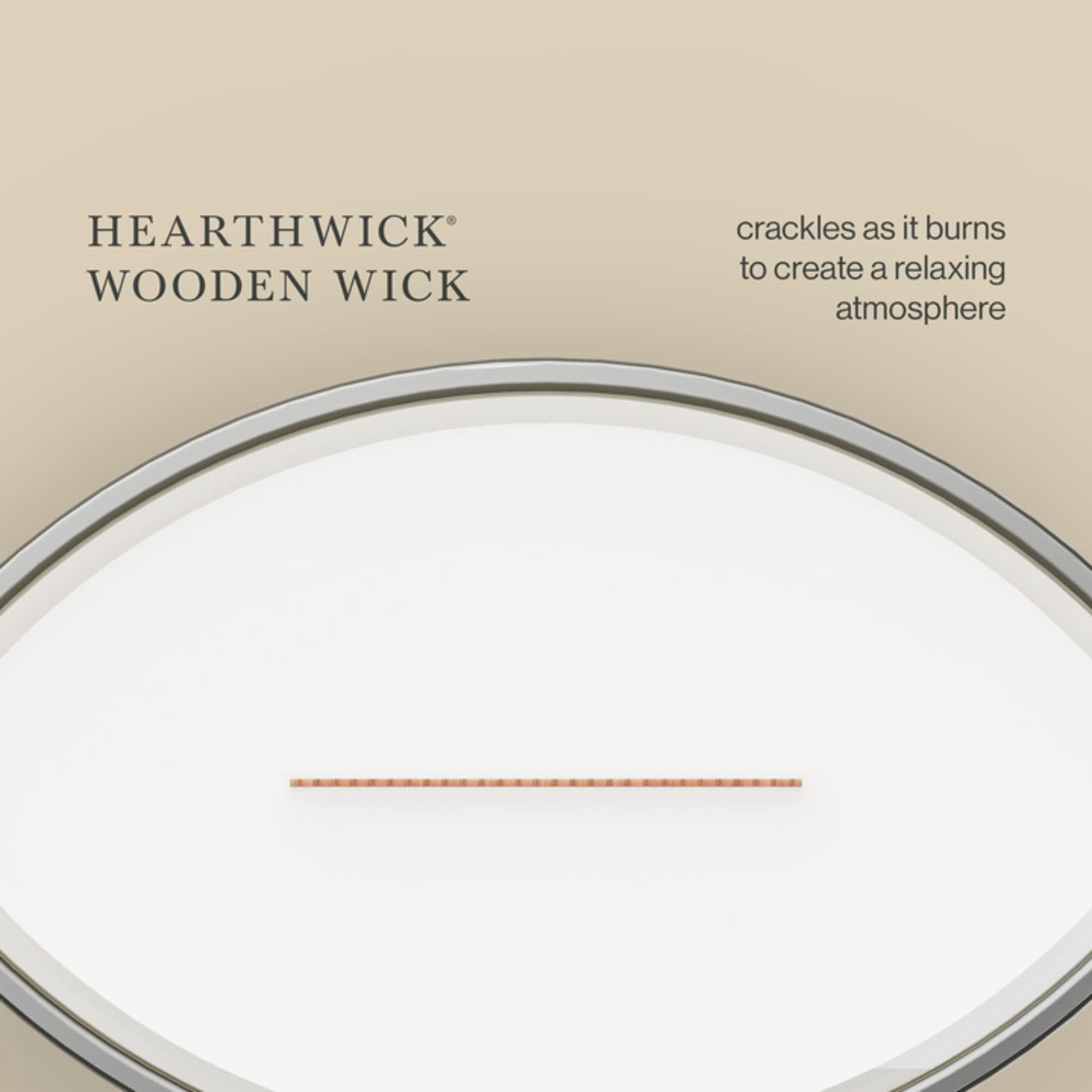(4 pack) WoodWick Warm Wool Ellipse Candle