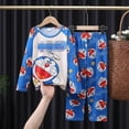 thumbnail image 1 of Pijamas para niños, conjunto de ropa para el hogar de manga larga para niñas de estilo coreano, ropa fina para aire acondicionado para bebés, ropa para niños de primavera y otoño, 1 of 2