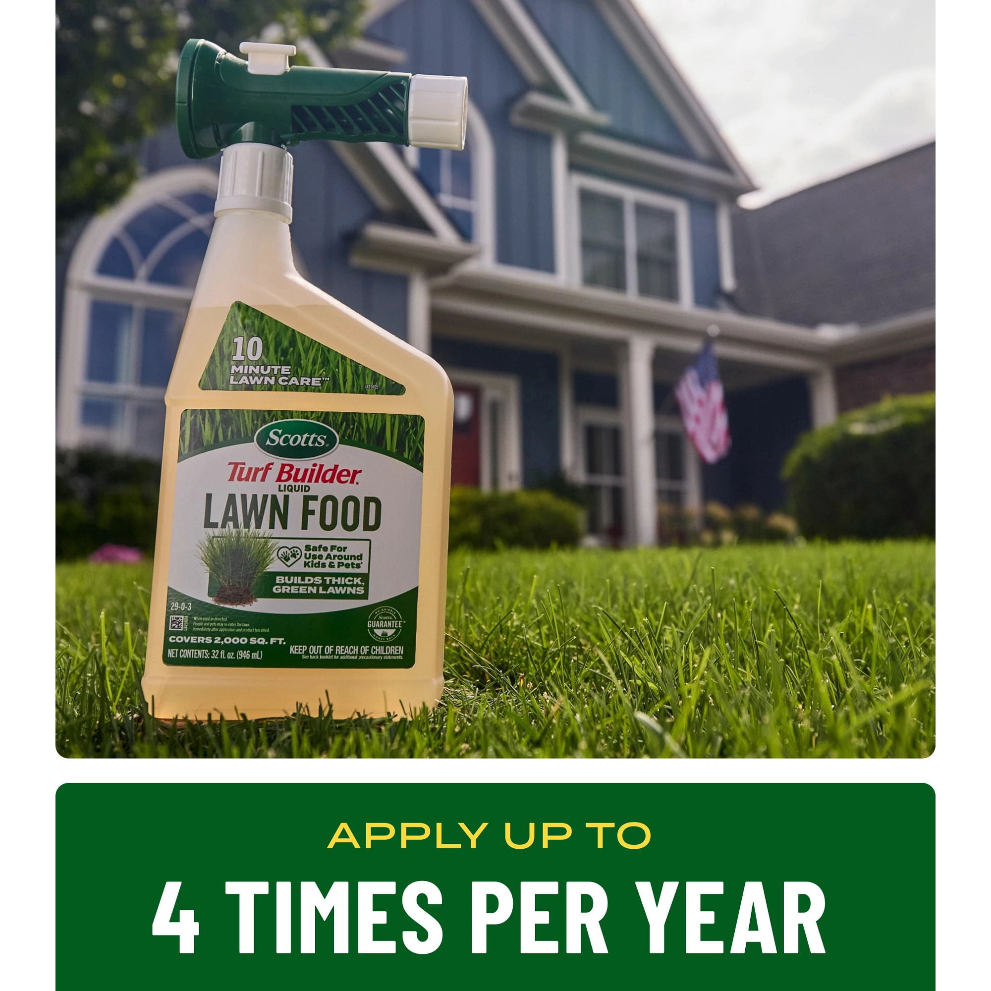 Scotts Turf Builder Liquid Lawn Food, Lawn Fertilizer, For Any Grass Type, 32 fl. oz.