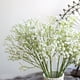 thumbnail image 3 of Ramo de 10 flores artificiales de Gypsophila, color blanco, para corona de boda, hogar, fiesta, jardín, decoración amarilla., 3 of 5