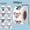 NJT29, variant on 500Pcs Princess Cute Classic Cartoon Stickers, Movie Decals Rolls Self Adhesive Seals for Scrapbooking Cards Envelopes,Birthday Party Decor Supply Reward