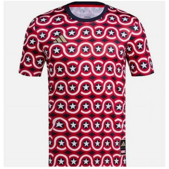 ADIDAS SHIRT MEN'S - SZ MEDIUM CAPTAIN AMERICA - SLIM FIT ATHLETIC TEE CREWNECK