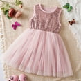 thumbnail image 2 of Girls' Dresses Toddler Sleeveless Prints Dress Dance Party Evening Prom Dresses Clothes Princess Dress Size 2 Y-3 Y, 2 of 7
