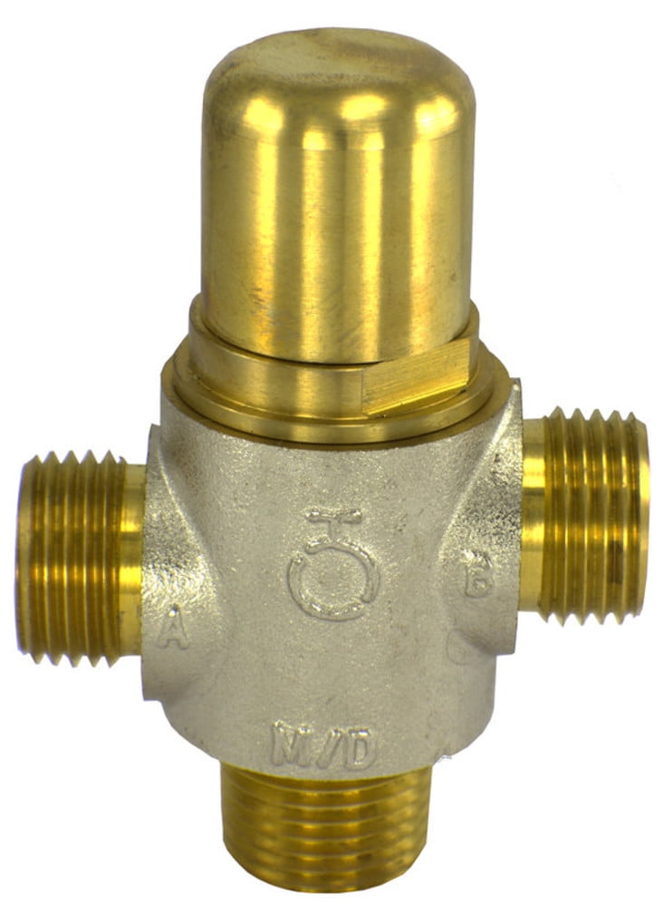 1/2" NPS Brass Thermostatic Diverting Valve for Solar Water Heater