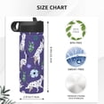 thumbnail image 4 of Sikiie Cute Dog Print 18OZ Insulated Straw Cup, Portable Leak-proof Sports Water Bottle, Stainless Steel Water Cup Suitable for Home and Outdoor, 4 of 8