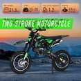 thumbnail image 3 of 49cc Kids Dirt Bike Gas Powered, 2-Stroke Mini Motorcycle Up to 25 Mph, Front & Rear Disc Brakes, 10" Off-Road Tires, Hydraulic Shock, 3 of 7