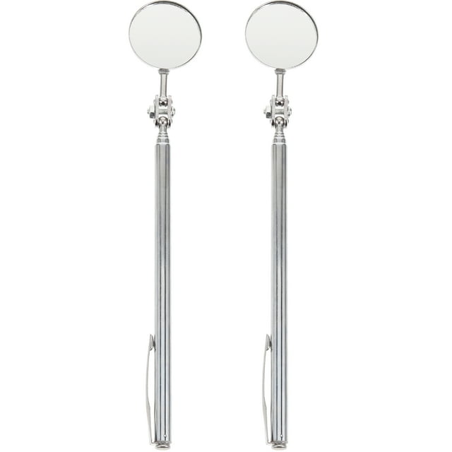 CIMAXIC 2pcs Retractable Mirror Tools Car Inspection Mirrors for Car Vehicle Auto,7.28"X1.18"X0.31"