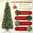 thumbnail image 4 of Resenkos Large Pre-Lit Artificial Christmas Tree with PVC and Pine Needles - Green, 4 of 8