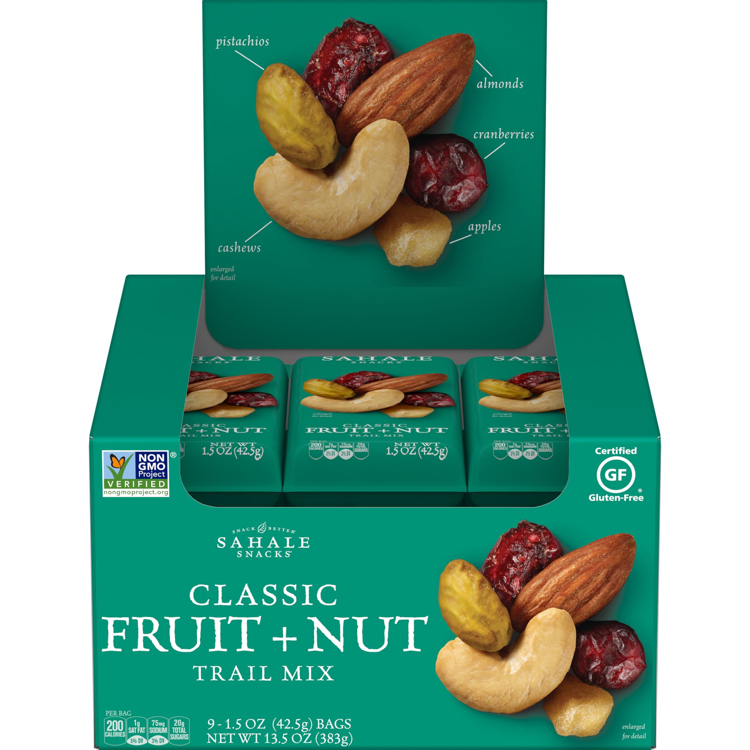 Sahale Snacks Classic Fruit and Nut Trail Mix, 1.5 Ounces (Pack of 9)