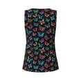 thumbnail image 5 of Lsque Multicolored Butterflies Printed Workout Tank Tops for Women, Athletic Sports Tank Tops, Compression Sleeveless Dry Fit Shirts,Sleeveless Yoga Shirt-Medium, 5 of 9