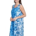 thumbnail image 4 of Larky Lark Womens Colorblock Ombre Floral High Low Dress, 4 of 4