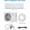 White-230, variant on Ultra Efficient 9000 BTU Ductless Mini Split Wall Mounted Air Conditioner & Heat Pump - 24 SEER2 - Inverter Cooling & Heating - WiFi Enabled - Energy Efficient