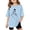 Sky Blue, variant on MUXiin Girls Tops Size 14-16 Graphic T-Shirts Crew Neck Preppy Short Sleeve T Shirt Comfy Back To School Sports T-Shirt Tee for Boys & Girls T-Shirts To Big Kid