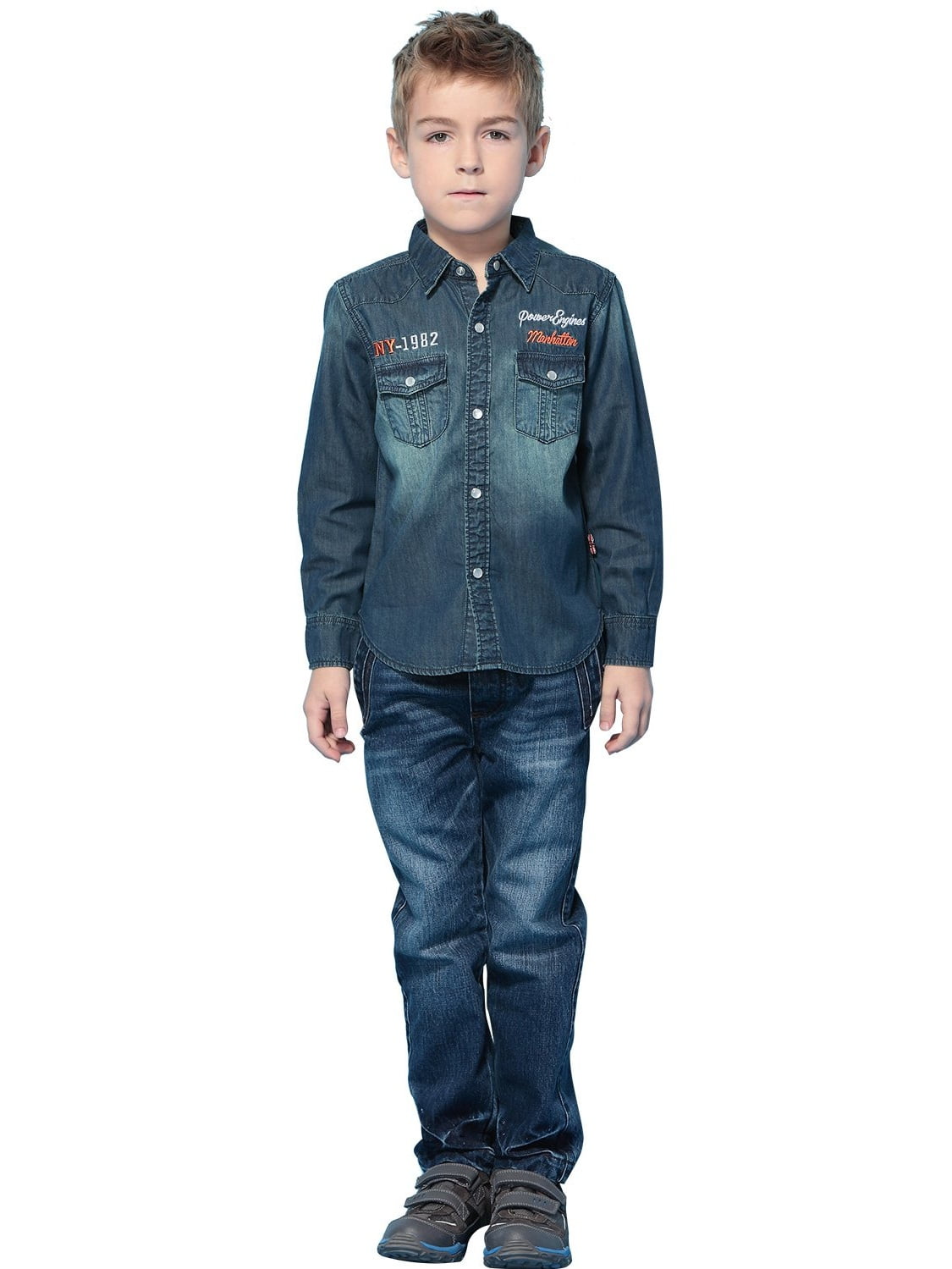 boys husky elastic waist jeans