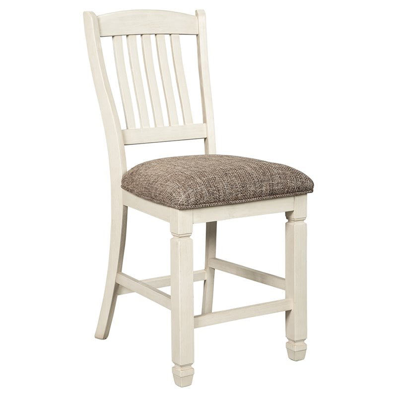 Ashley Furniture Bolanburg Upholstered Barstool In White Walmart