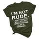 thumbnail image 2 of Xuyuer Funny Slogan Print Casual Blouse - Women's Loose Fashion Top, Breathable and Soft for Daily Wear, Friend Hangouts, Humorous Relaxed Style, and Playful Weekend Streetwear, 2 of 5