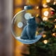 thumbnail image 5 of Cute Cats 2D Flat Christmas Pendant, Christmas Tree Decoration Flat Pendant, elegant 2D design, holiday-themed, gift idea, metal frame, for bedroom, lightweight, easy to hang, durable, for home decor, 5 of 8