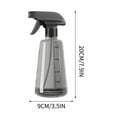 thumbnail image 3 of yulier Clear Plastic Spray Bottle, 500ml Water Spray Bottle for Plants, Empty Spray Bottle, Leak Proof Fine Mist Spray Bottle for Gardening, Cleaning, Hair, Cooking, BBQ (Black), 3 of 9