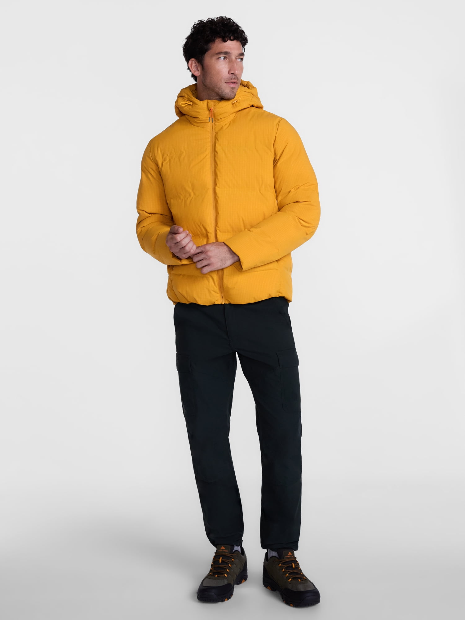 Ozark Trail Men's and Big Men's Ripstop Puffer Jacket, Sizes S-3XL