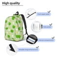 thumbnail image 4 of Bixox St Patrick's Day11 Printing Canvas Backpack Lightweight Casual Travel Backpack School Backpack Fits 15.6 Inch Notebook, 4 of 5