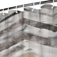 thumbnail image 2 of Waffle Weave Stripped Geometry (2) Shower Curtains Waterproof Shower Liner,Simple Polyester Shower Liner,bathroom curtain 72x72Inch, 2 of 4